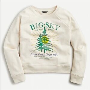 J. Crew Graphic Sweatshirt - Big Sky, Montana - Large